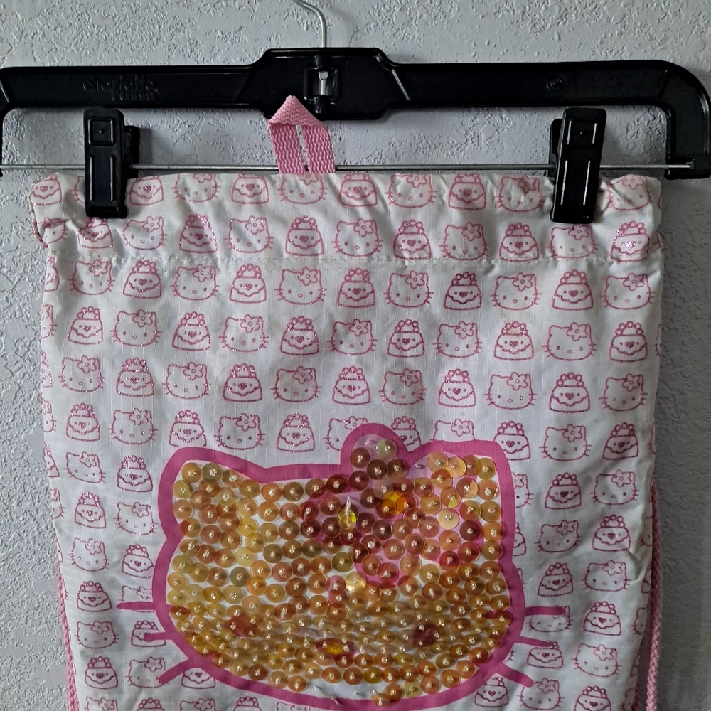 Hello Kitty Sequin Drawstring Backpack - image 2